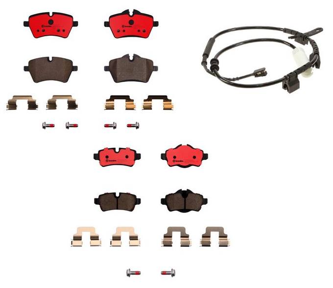 Mini Brembo Brake Pads Kit -  Front and Rear (Ceramic) 34356792572 - Brembo 1555112KIT